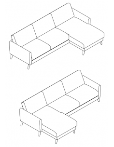 chaiselongsofa læder sort 2