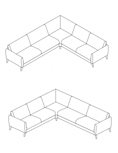 Askset hjørnesofa i... 2