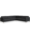 Askset hjørnesofa i polyester B300 x D264 cm - Natur/Antracit