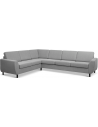 Wendy hjørnesofa i polyester B295 x D230 cm - Sort/Grå