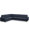 Wendy hjørnesofa i polyester B295 x D230 cm - Natur/Dyb blå