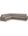 Wendy hjørnesofa i polyester B295 x D230 cm - Natur/Lysebrun