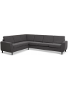 Wendy hjørnesofa i polyester B295 x D230 cm - Sort/Antracit