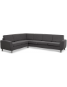 Wendy hjørnesofa i polyester B295 x D230 cm - Børstet alugrå/Antracit