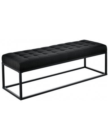 Bænk i metal og polyester 120 x 40 cm...