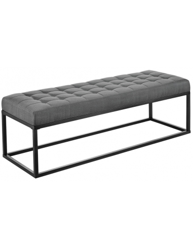 Bænk i metal og polyester 120 x 40 cm...