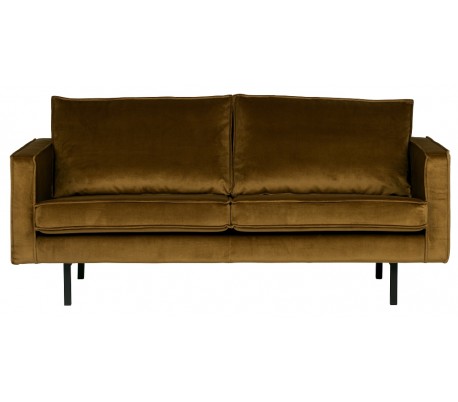 2,5-personers sofa i velour B190 cm – Honning