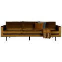 3-personers sofa i velour B277 cm - Oliven