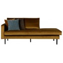 Daybed sofa i velour B206 cm - Oliven