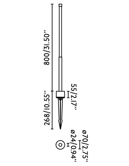 Udendørs bedlamper led sort