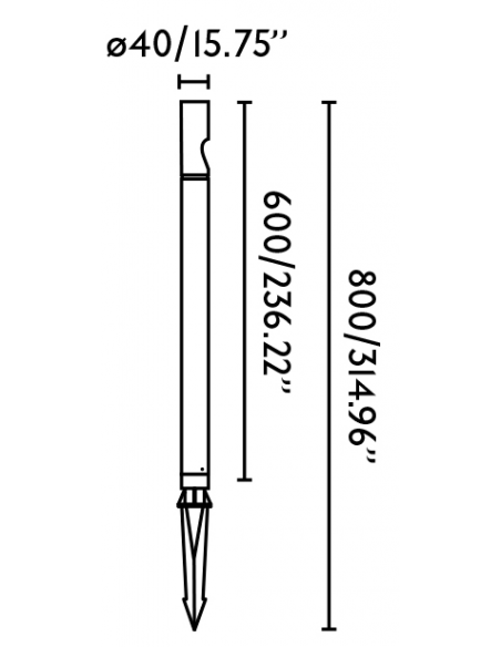 Udendørs bedlamper sort