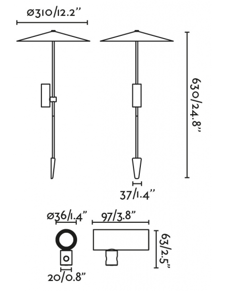 Udendørs bedlamper led