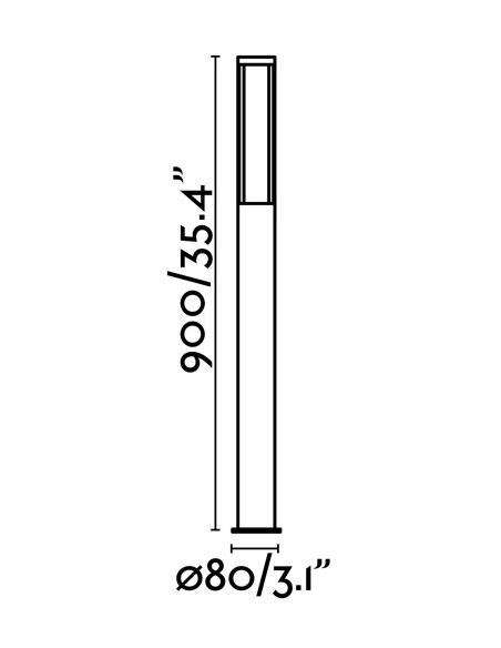 Udendørs bedlampe led