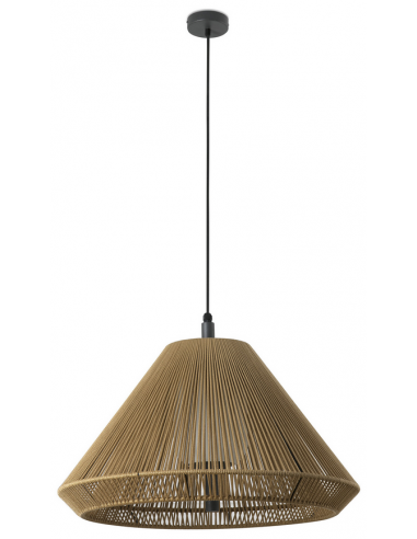 SAIGON Udendørs loftlampe i polyester reb Ø66,5 cm 1 x E27 - Okkerbrun