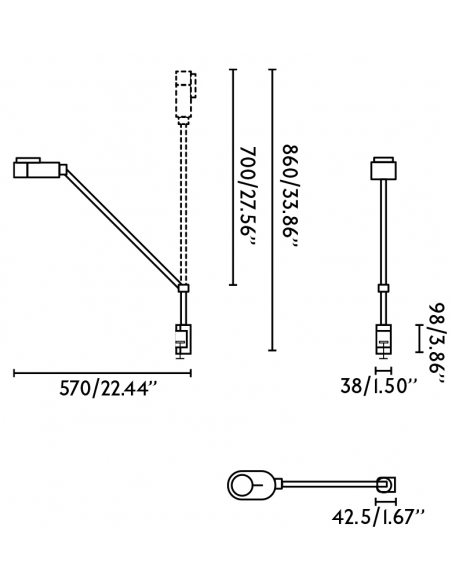 bordlampe led