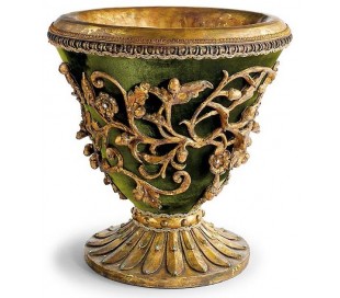 Urne med deko H51 cm