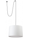 CONGA Loftlampe transportabel med strømstik Ø50 cm 1 x E27 - Hvid