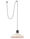 KOMBO Loftlampe transportabel med strømstik Ø40 cm 1 x E27 - Sort/Beige