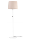 SAMBA Gulvlampe i stål og båndtekstil H154 cm 1 x E27 - Hvid/Beige