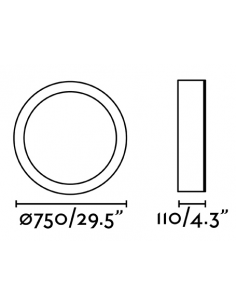 Plafond dæmpbar led hvid 2