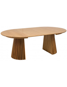 Rundt spisebord med udtræk