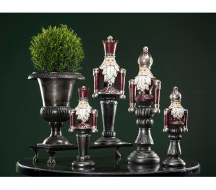 Nøddeknækker soldat i polyresin assorteret H40 cm - Antik grøn 2
