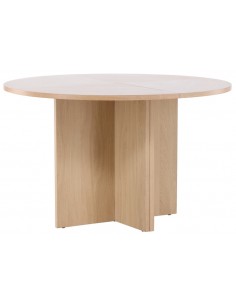 rundt spisebord med udtræk