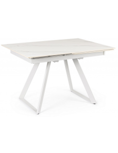 spisebord med udtræk hvid 2