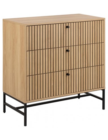 Alba Kommode Metal Melamin H80 B80 D40cm Sort