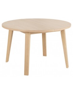 rundt spisebord med udtræk