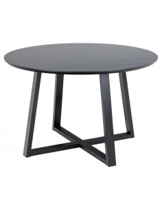 rundt spisebord sort