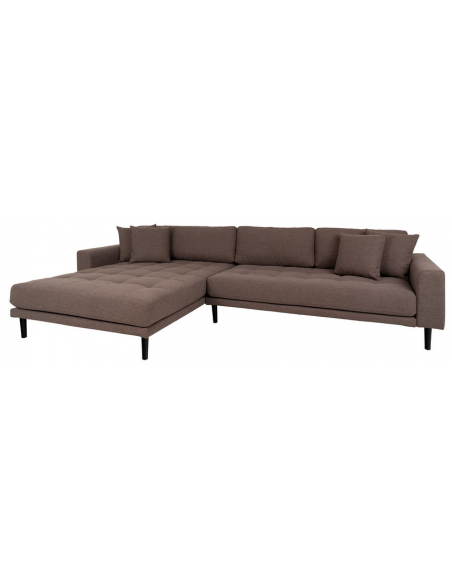 chaiselong sofa brun