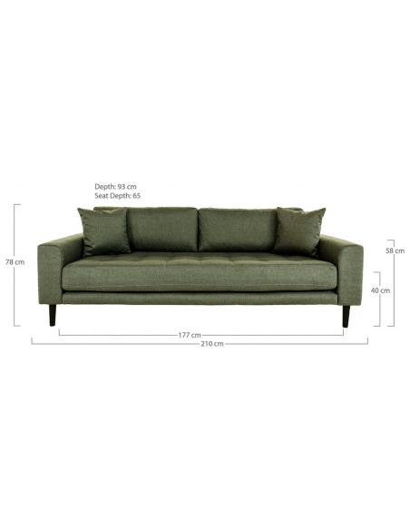 3-personer sofa