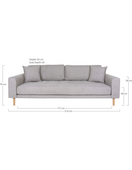 3-personer sofa