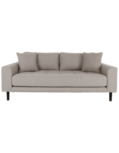 LIDE 2-personers sofa i polyester 180 x 93 cm – Sort/Stengrå