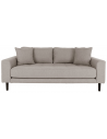 LIDE 2-personers sofa i polyester 180 x 93 cm - Sort/Stengrå