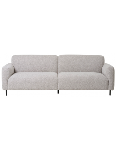 SALVA 3-personers sofa i bouclé 228 x 93 cm - Sort/Lysegrå