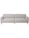 SALVA 3-personers sofa i bouclé 228 x 93 cm - Sort/Lysegrå