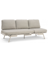 SANTORINI Loungesofa eller solseng i aluminium og olefin 199 x 81 cm - Sand/Sand