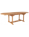 SALA Havebord med udtræk i teaktræ H75 x B180 - 240 x D90 cm - Teak