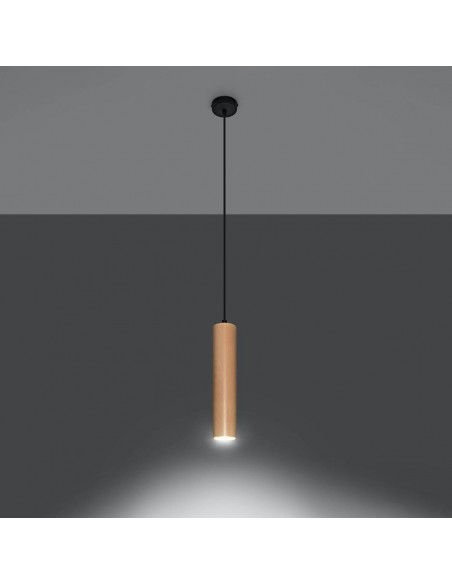 loftlampe træ