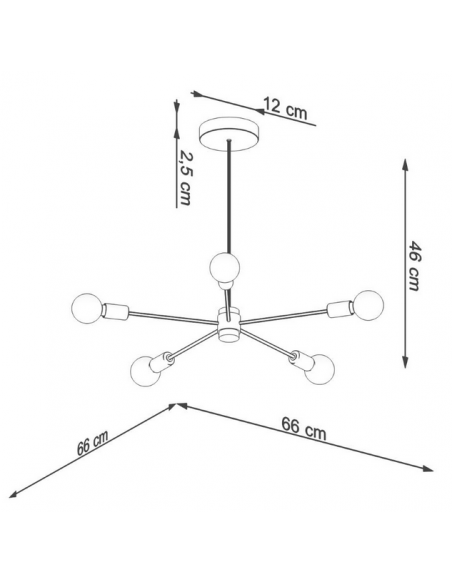 loftlampe sort