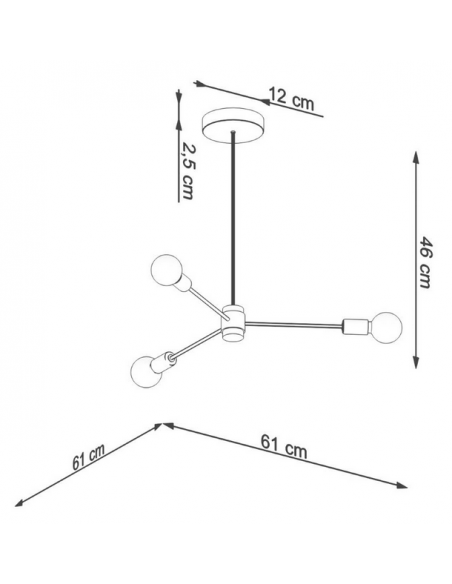 loftlampe sort