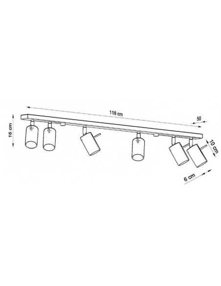 loftlampe skinnespot