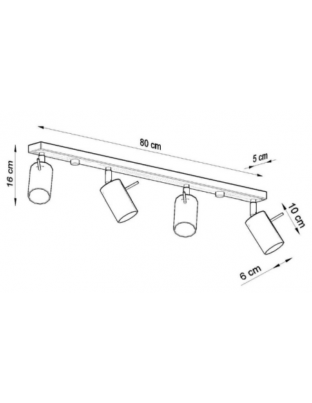 loftlampe skinnespot