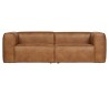 BEAN 3,5 personers sofa i læder 246 x 96 cm - Vintage cognac