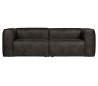 BEAN 3,5 personers sofa i læder 246 x 96 cm - Vintage sort