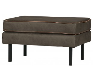 Skammel i læder 84 x 54 cm - Vintage cognac 2