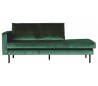 Rodeo daybed sofa i velour B206 cm - Grøn