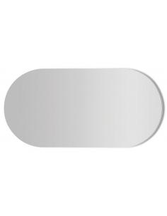 spejl med lys badeværelse